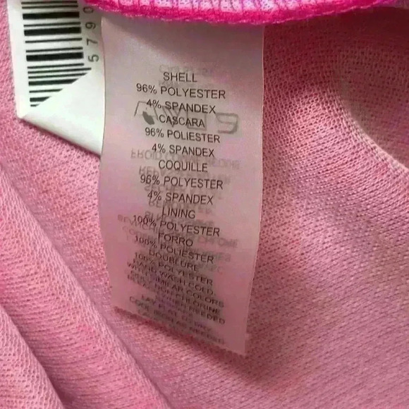 Vince Camuto NWT Appliqué Sleeveless Shift Dress Hot Pink & White Women Size 14 - Picture 11 of 13